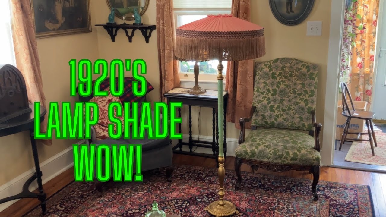 Amazing 1920's Silk Lamp Shade and Old Radios!