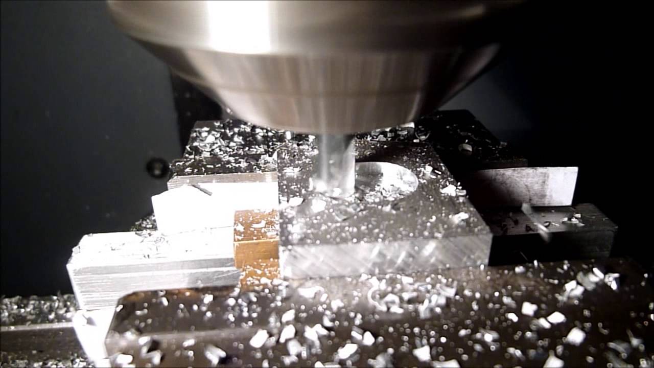 Counter mould for 977E motor plate CNC milling - YouTube