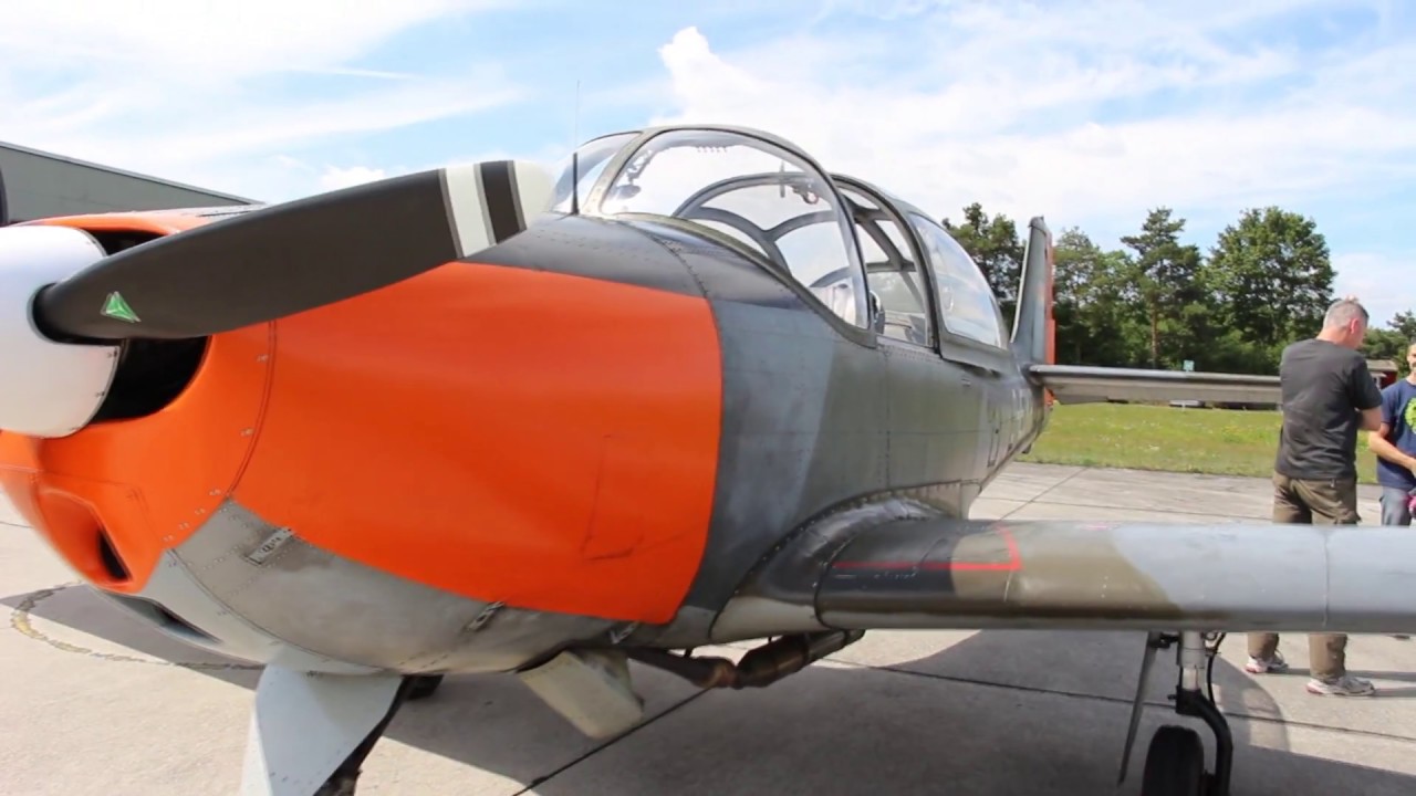 1. Flug mit einer Piaggio P149 - D-EDKR