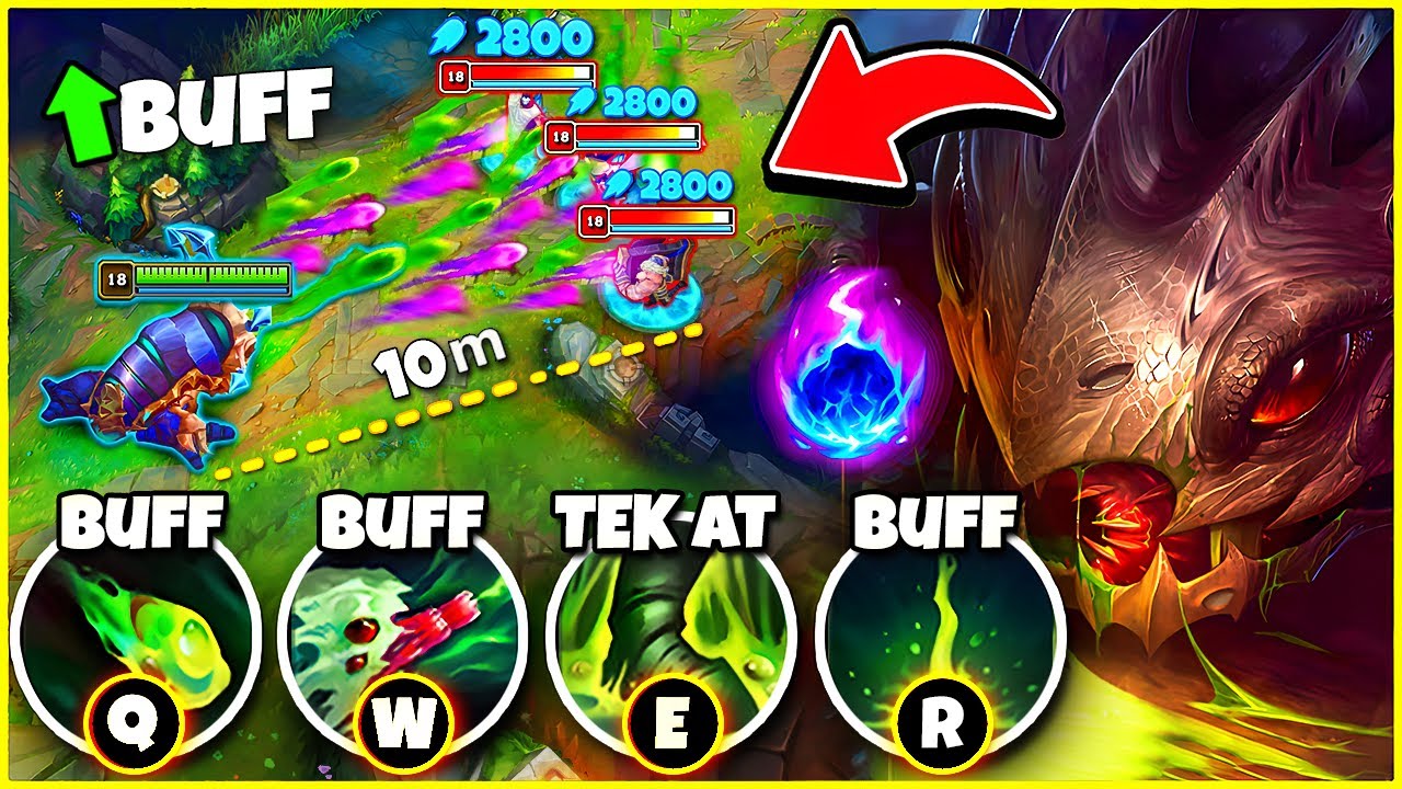 AŞIRI BUFFLI AP KOG’MAW HARİTA DIŞINDAN TEK ATIYOR!! (NERFLENMEDEN ÖNCE OYNAYIN!)