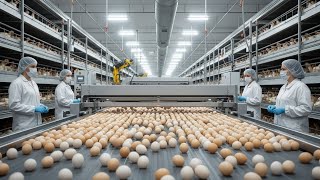 Inside a High-Tech Poultry Farm | How Eggs Are Collected Automatically