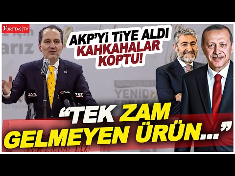 Fatih Erbakan AKP’yi öyle bir tiye aldı ki kahkahalar koptu! “Tek zam gelmeyen ürün…”