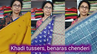 offer sale khadhi tussers,khadi cottons, benaras chenderi@suseela fashion point