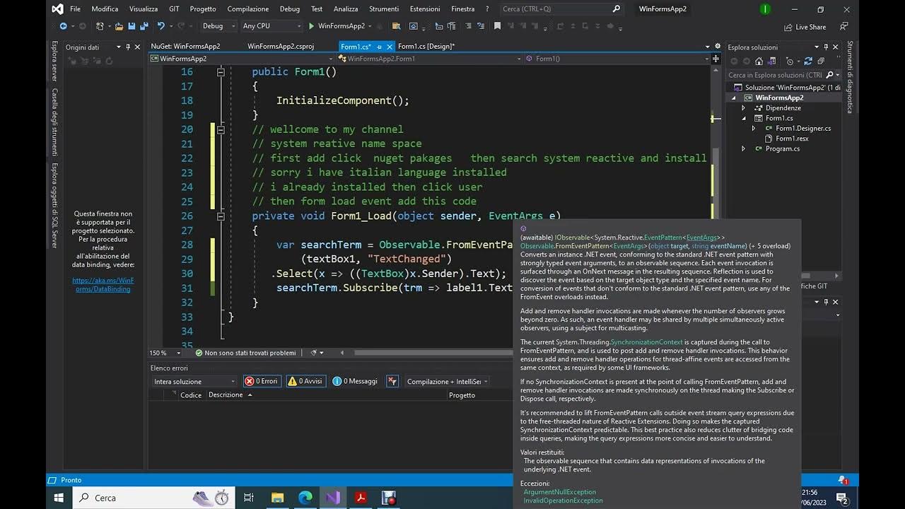 system reactive in c YouTube