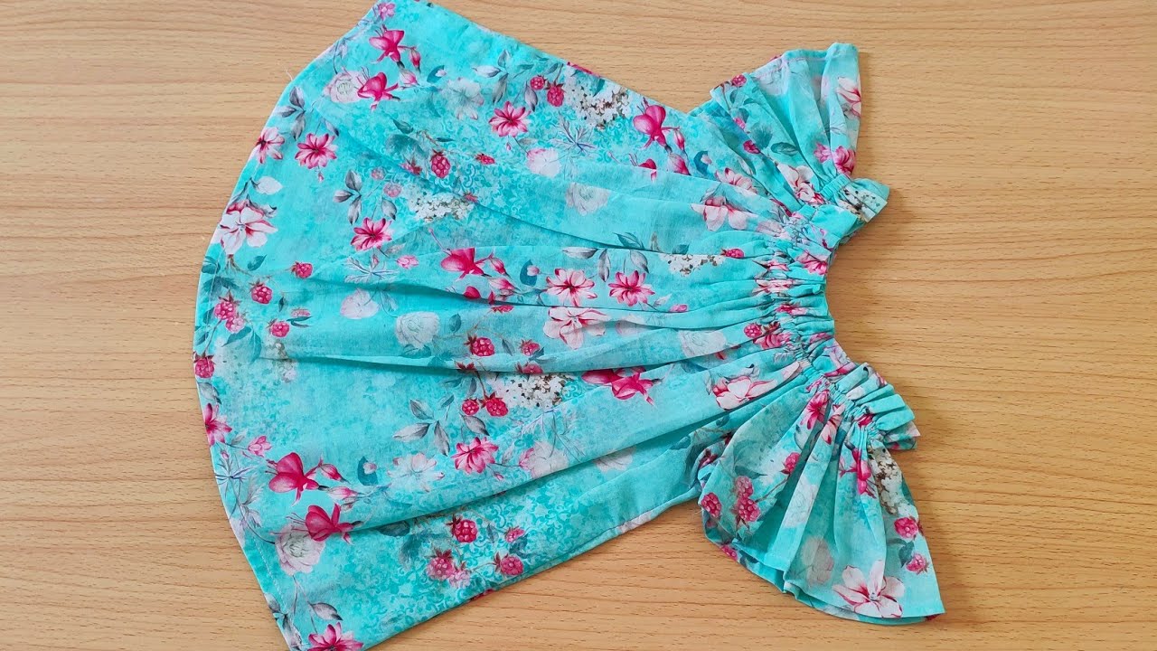 DIY:summer baby frock cutting and stitching for beginners / 9 ...