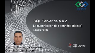 Comment supprimer les données d'une table SQL Server ? #09