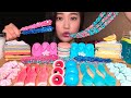 ASMR PLANET GUMMY EYEBALLS GUMMY ROPE JELLY ROCK CANDY MUKBANG 눈알젤리, 지구젤리, 로프젤리, 락캔디 먹방!!