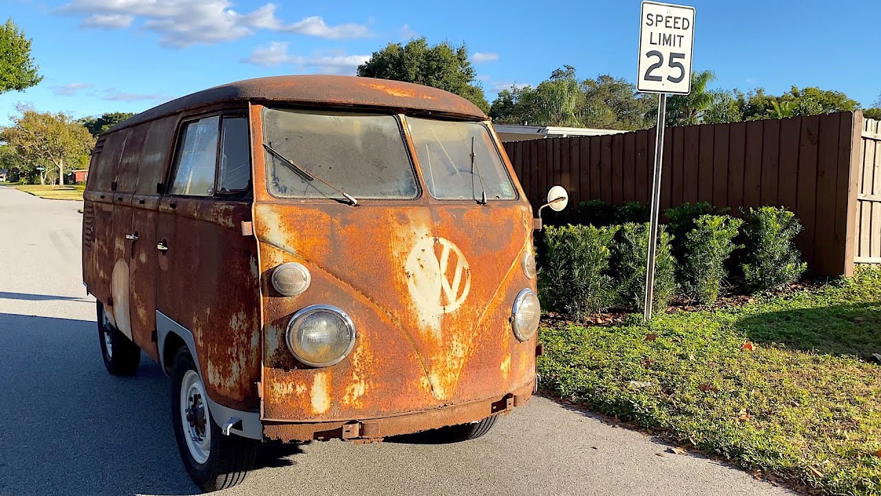 FIRST DRIVE IN OVER 40 YEARS - RESURRECTION RESTORATION!!! 1962 VW Type 2 Van/Bus, VW Kombi