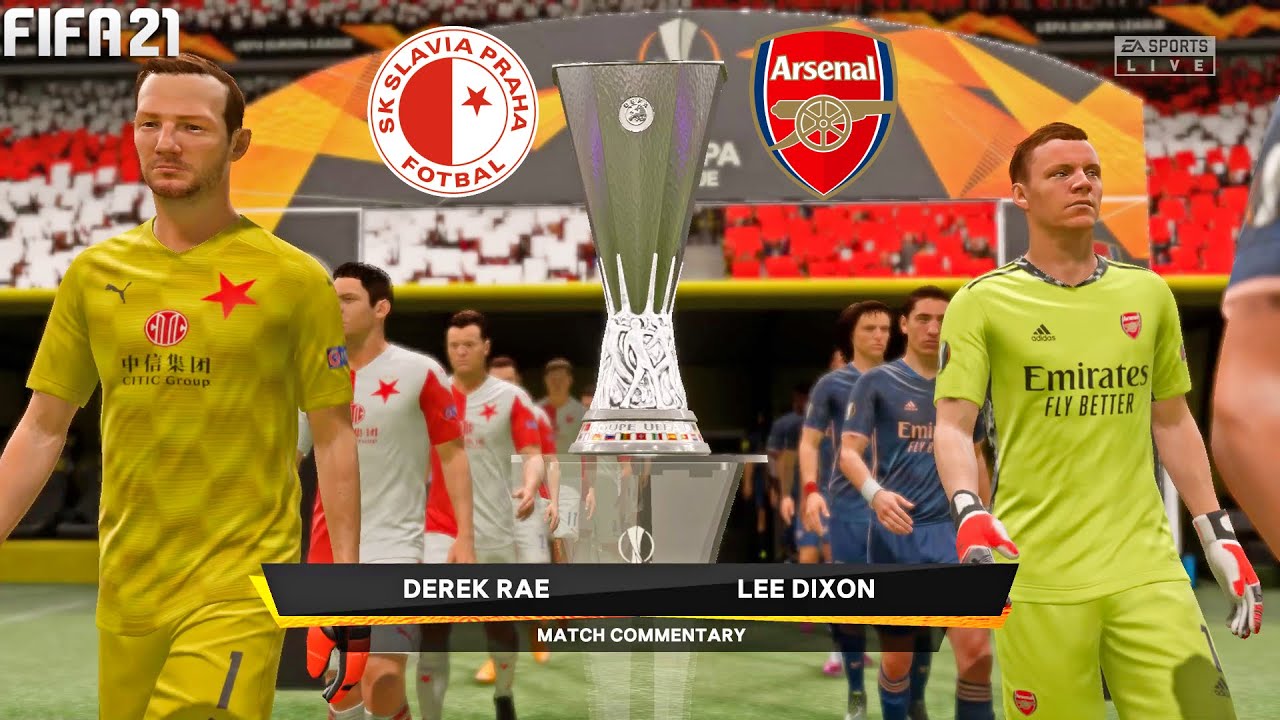 FIFA 21 Slavia Prague vs Arsenal QuarterFinal Europa League Full