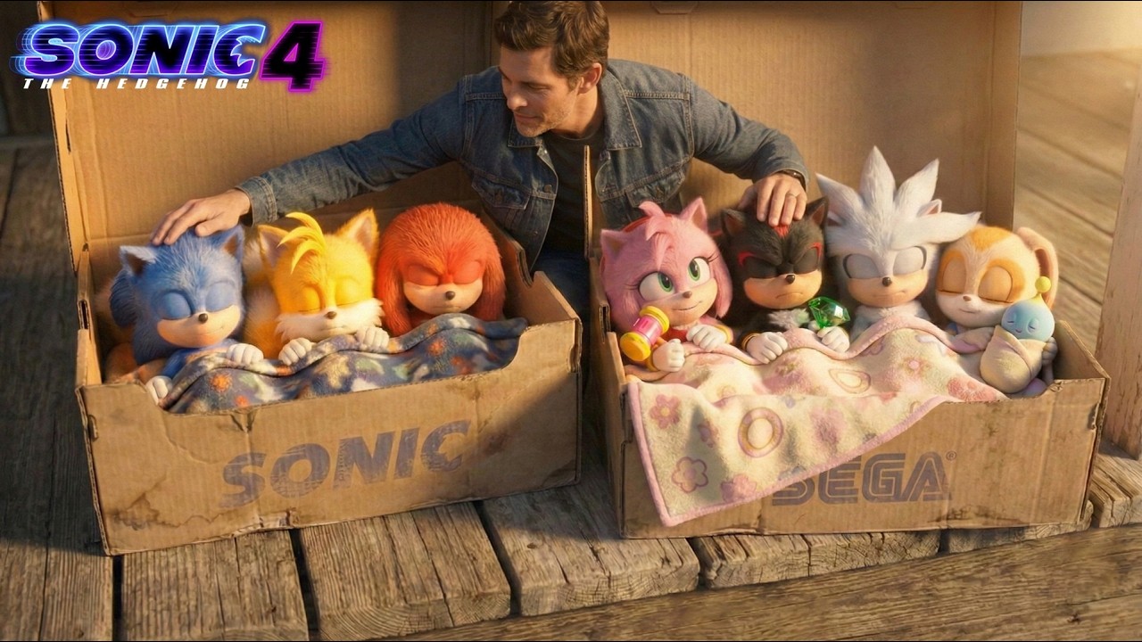 El EQUIPO BABY SONIC PET Crece con Baby Cream Pet en SONIC 4 La Película -Teoría