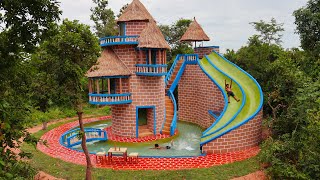 [Full Videos] Build Creative Pretty Brick Villa With Water Slide Park & Swimming Pool