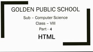 HTML | Designing Web page | Notepad | Creating Table | Class - 8 | Part-4 | CBSE |