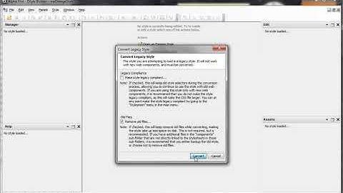 V11 Style Builder - Converting a Legacy Style to a New Style