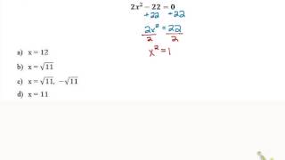 Prep for College Algebra Chapter 5 Practice Test #8