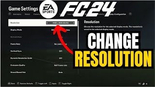 How to Change Resolution in FC 24? #fc24