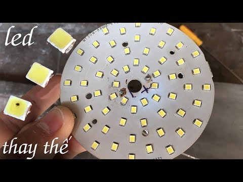 Video Cách sửa bóng đèn LED bằng cách thay thế chip LED,... - youtube