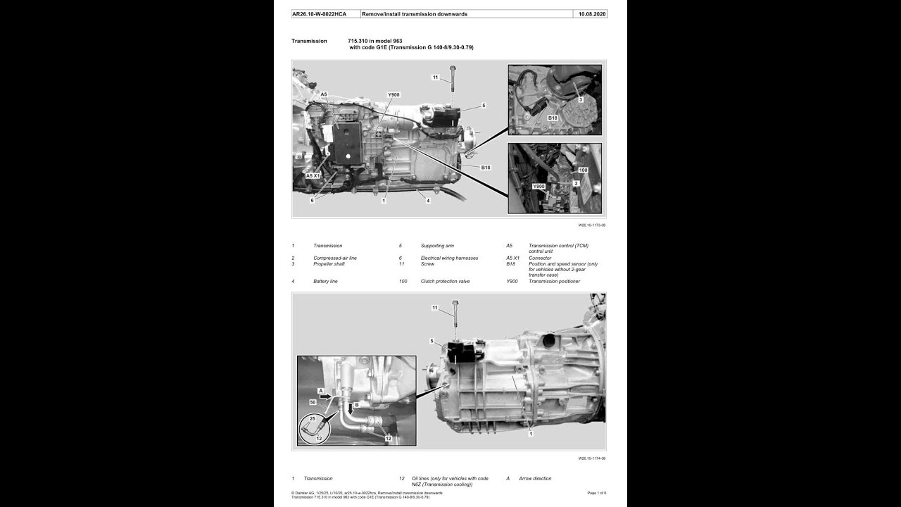 Mercedes 715 Transmission Service manual - YouTube