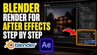 How to update Blender to render scenes for compositing in After Effects - Step By Step