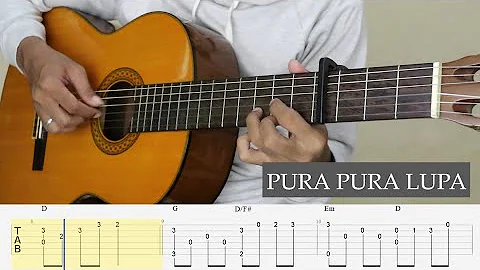 PURA PURA LUPA - Mahen - Fingerstyle Guitar Tutorial TAB + Chord