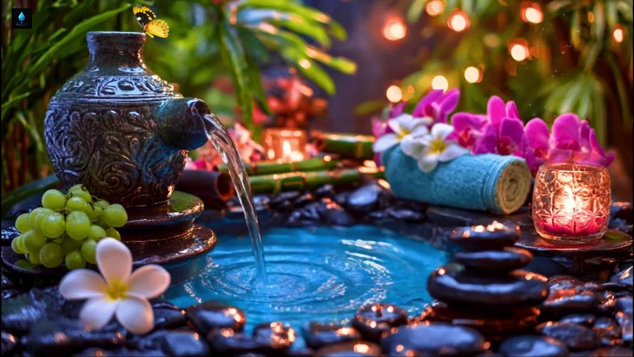 Healing Piano with Flowing Water Sounds 🌿 Calming Music for Sleep, Stress Relief, Calm the Mind