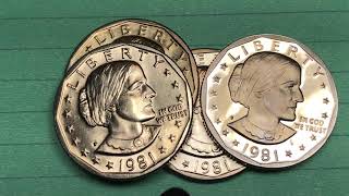1981 Dollars: Susan B Anthony Coins