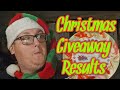 Christmas Giveaway Results