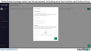vaultbox Legacy Management screenshot 4