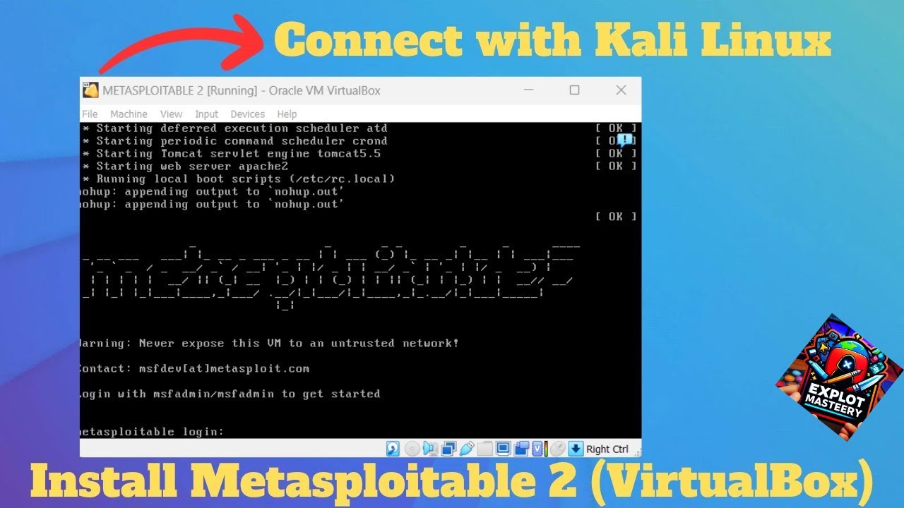 How To Install Metasploitable 2 + Kali Linux | VirtualBox Lab Setup