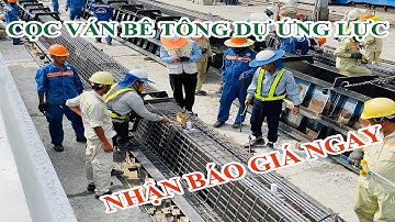 CỌC VÁN BÊ TÔNG DỰ ỨNG LỰC | CỌC BÊ TÔNG DỰ ỨNG LỰC