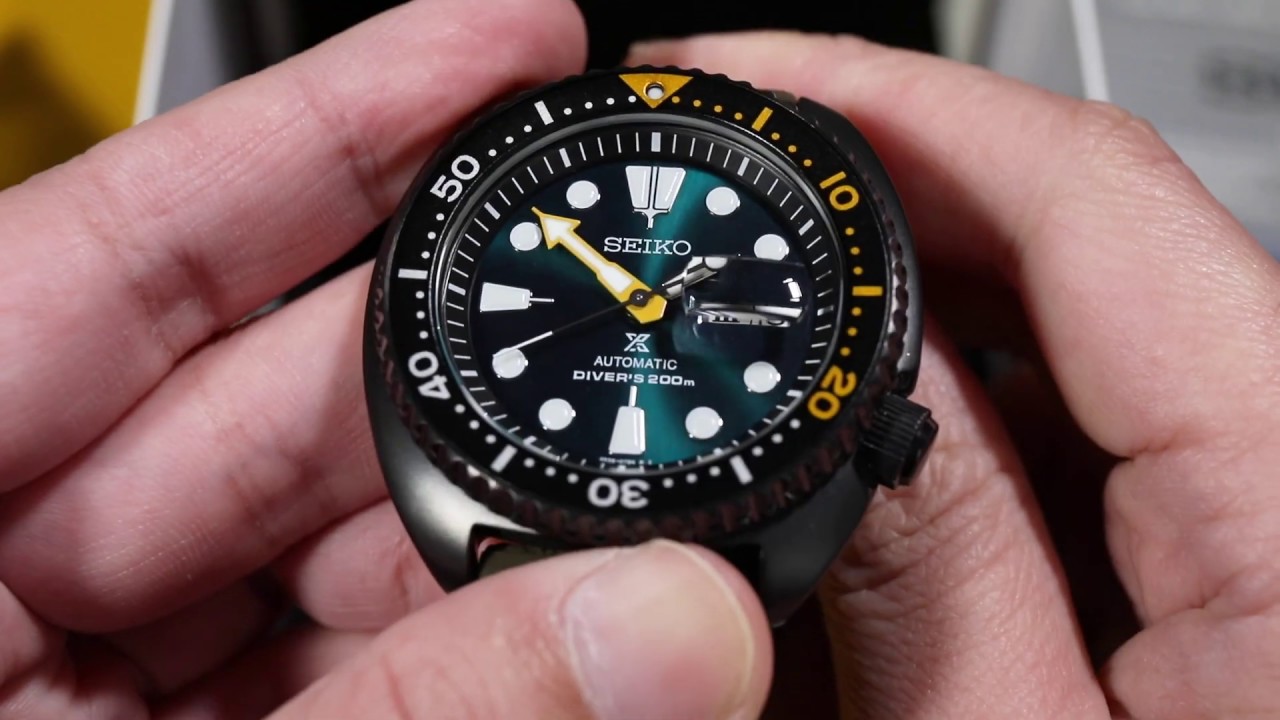 Seiko's Limited Edition Okinawa “SEA GRAPE” Turtle SRPD45K1 - YouTube