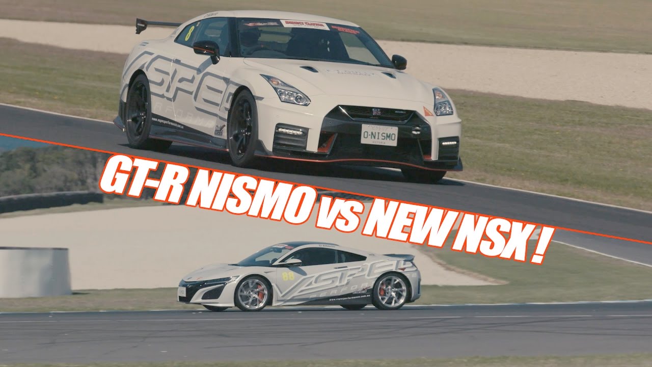 Nismo Gt R Vs Honda Nsx Head To Head At Phillip Island Grand Prix Circuit With Spec Performance Youtube