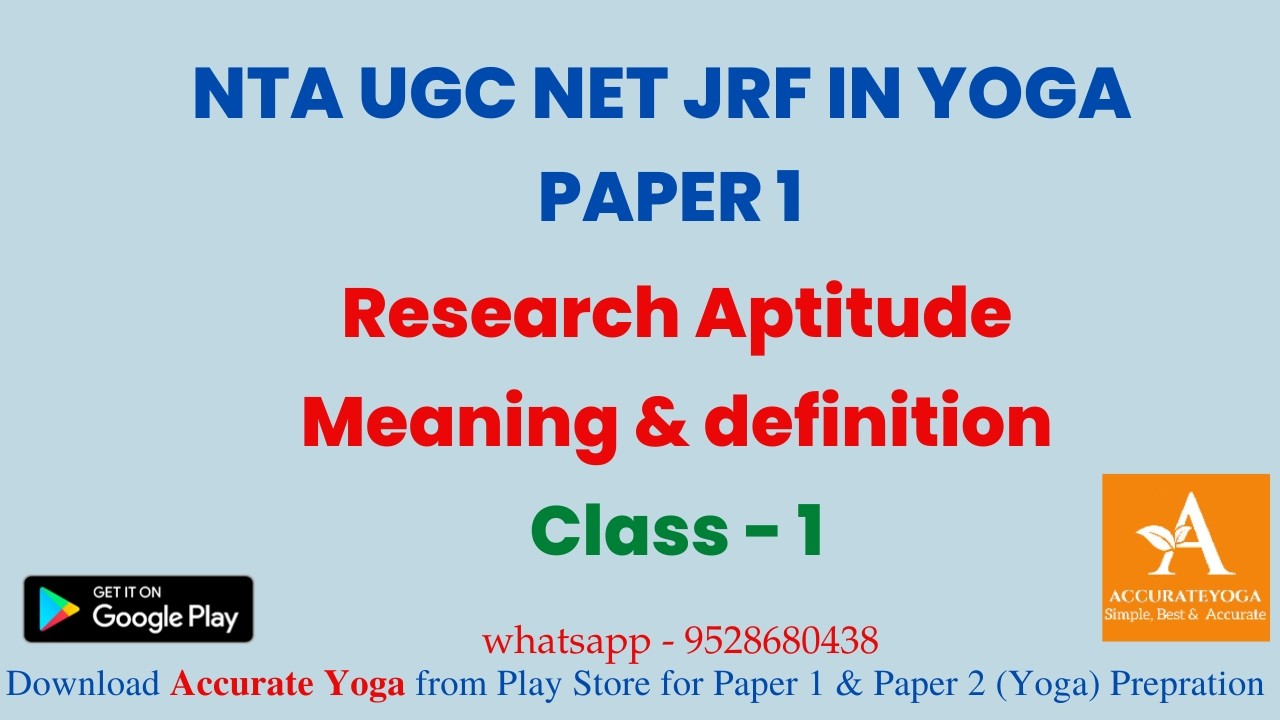 Definition of Research | Class - 1 | Paper 1 Unit 2 | UGC NTA NET JRF