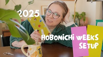 2025 HOBONICHI WEEKS SETUP | how I set up a week for productivity and functional planning!