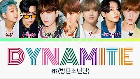 BTS (방탄소년단)- Dynamite (Color Coded Lyrics Eng/Rom/Han 가사)