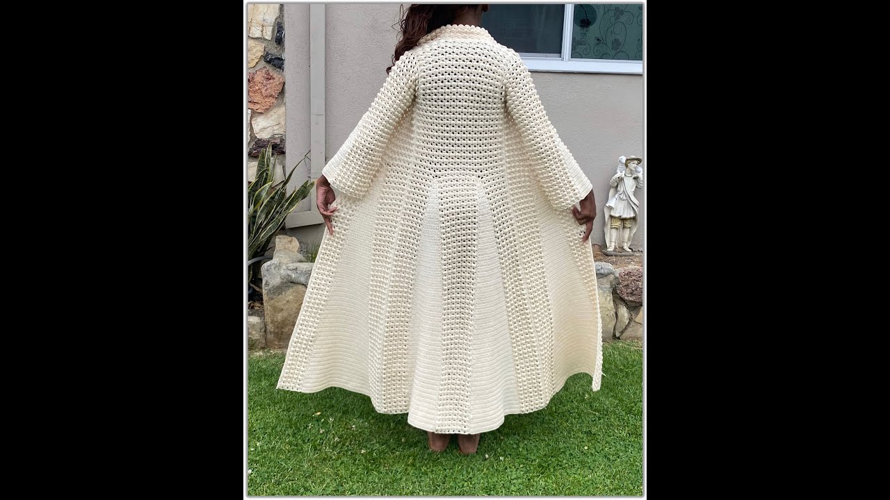 Vintage Style Crochet Maxi Coat Tutorial / Angelina Jolie (The Giveaway Closed)