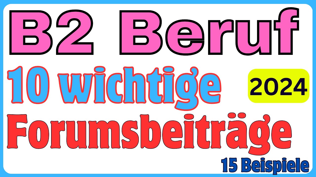 Forumsbeitrag Schreiben B2 Redemittel Pdf Forumsbeitrag schreiben/ TELC B2 Beruf + Redemittel / 10 wichtige