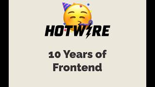 Episode #561 - 10 Years of Frontend