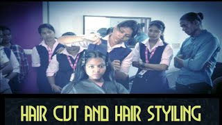 HAIR CUT AND HAIR STYILING CLASS AT ISDC FASHION AND BEAUTY SCHOOL ERANAKULAM| INSTITUTE OF SKILL