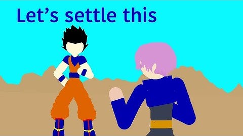 Gohan vs trunks stick nodes Animation (45 subs special)