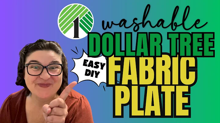 Let's Diy Washable Dollar Tree Fabric Backed Plate