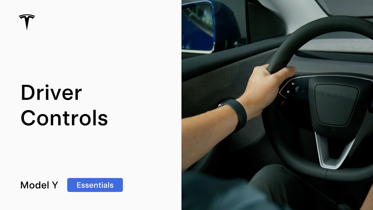 Driver Controls | Model Y Essentials - YouTube