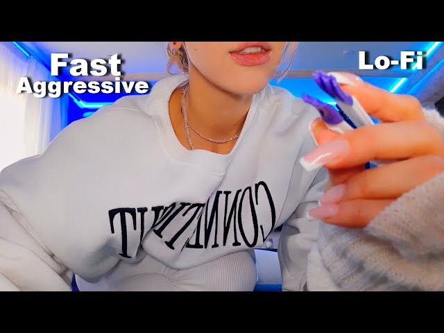 ASMR FAST & AGGRESSIVE | CHAOTIC LOFI TRIGGERS FOR MAX TINGLES