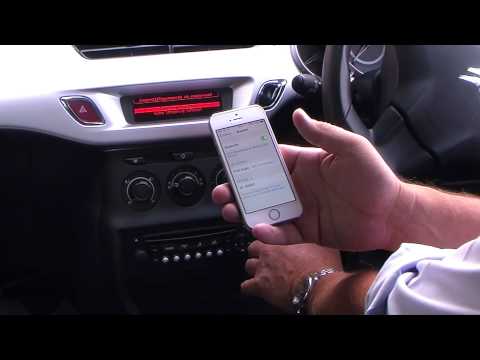 Pairing an iPhone with the bluetooth system in a Citroen C3 1 4 HDi 8v VTR+