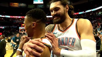The Oklahoma City Thunder post a video tribute for Steven Adams who returns to OKC tonight