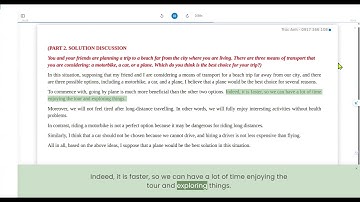 VSTEP SPEAKING TEST - TOPIC 1: TRANSPORT - TEST 1 - PART 2