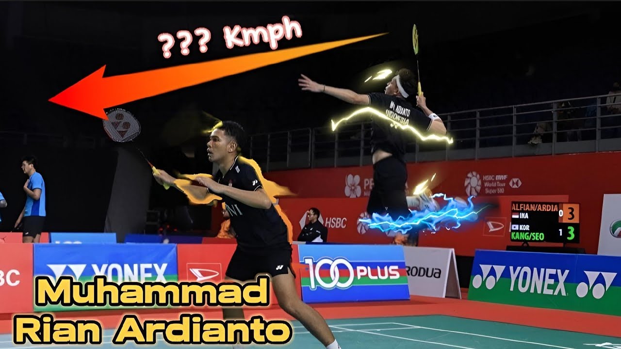 Best Smashers in Badminton MUHAMMAD RIAN ARDIANTO Smash Compilation