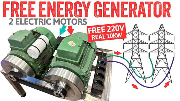10KW! Free Energy with Two Electric Motors💡⚡💡Liberty Engine 5.0