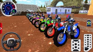 Motor Dirt Bike Racing Simulator 2025 - Off-Road Bike Stunt Driving 3D #2 - Android / IOS Gameplay screenshot 2