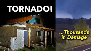 Our Tiny House got hit by a tornado (Solar Array Destroyed!) | Abandoned Shed to Tiny House