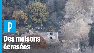 Un rocher de 3000 m3 s'effondre sur des maisons dans le sud de la France